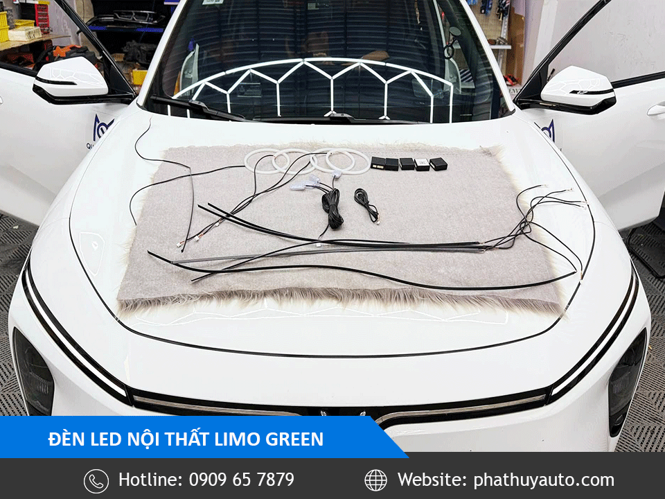 Limo Green lắp led nội thất