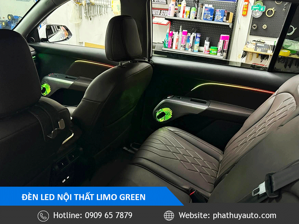 Limo Green lắp led nội thất