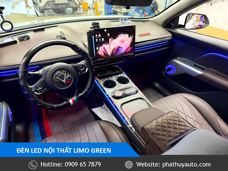 Limo Green lắp led nội thất