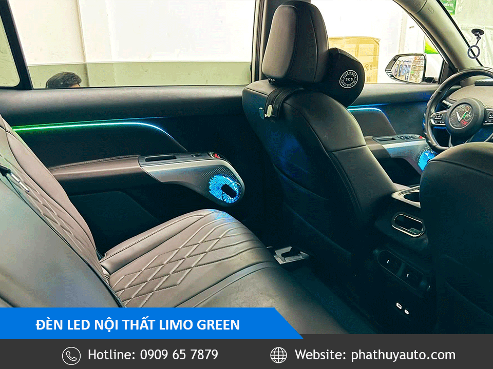 Limo Green lắp led nội thất