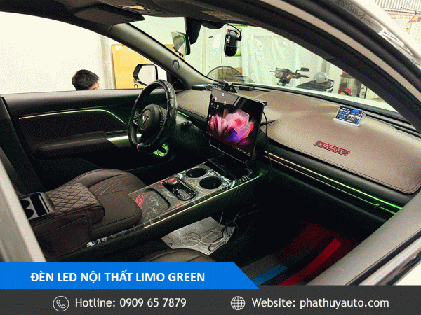 Limo Green lắp led nội thất