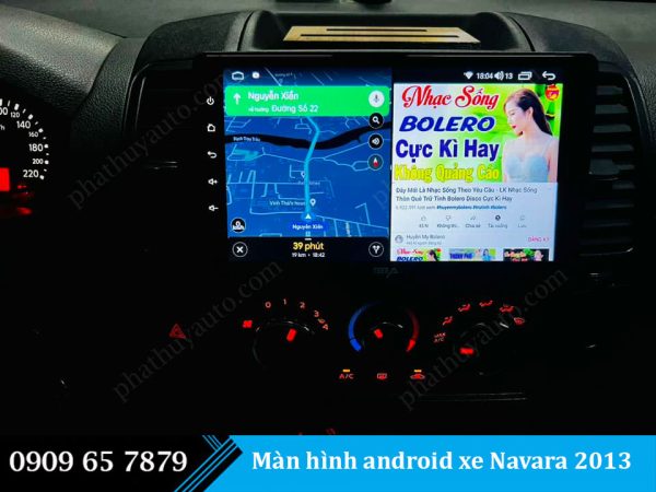 Màn hình Android Nissan Navara 2013