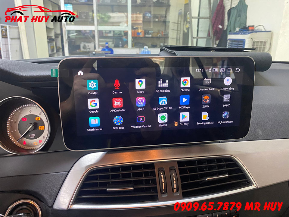 Màn hình android xe Mercedes C200