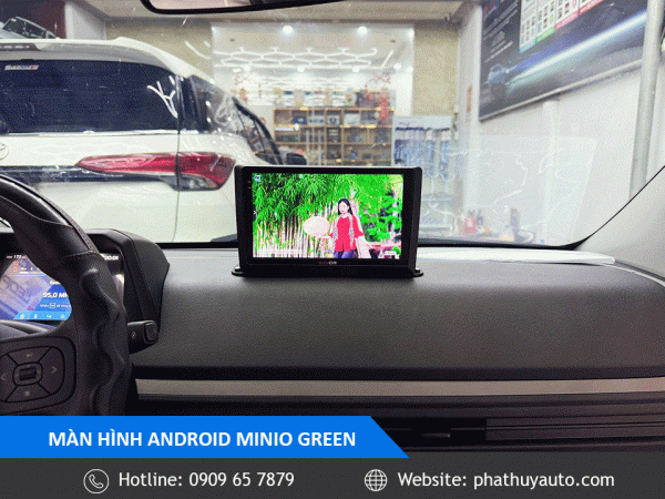Màn hình android xe Minio Green