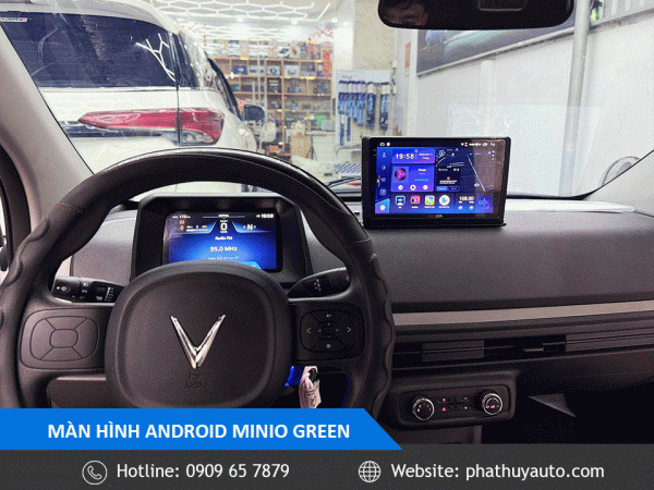 Màn hình android xe Minio Green