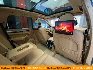 Màn hình gối đầu Android xe Porsche Cayenne