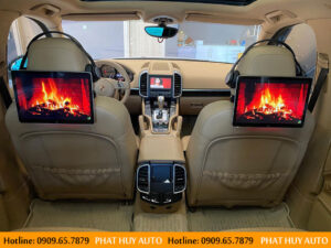 Màn hình gối đầu Android xe Porsche Cayenne
