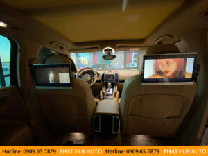 Màn hình gối đầu Android xe Porsche Cayenne