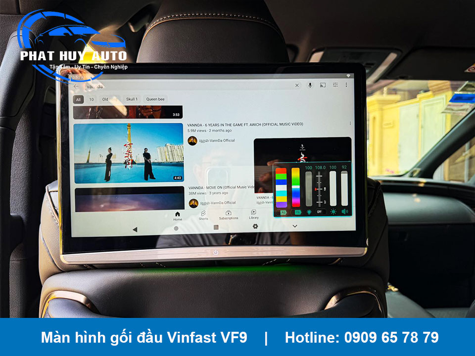 Màn hình gối đầu Vinfast VF9