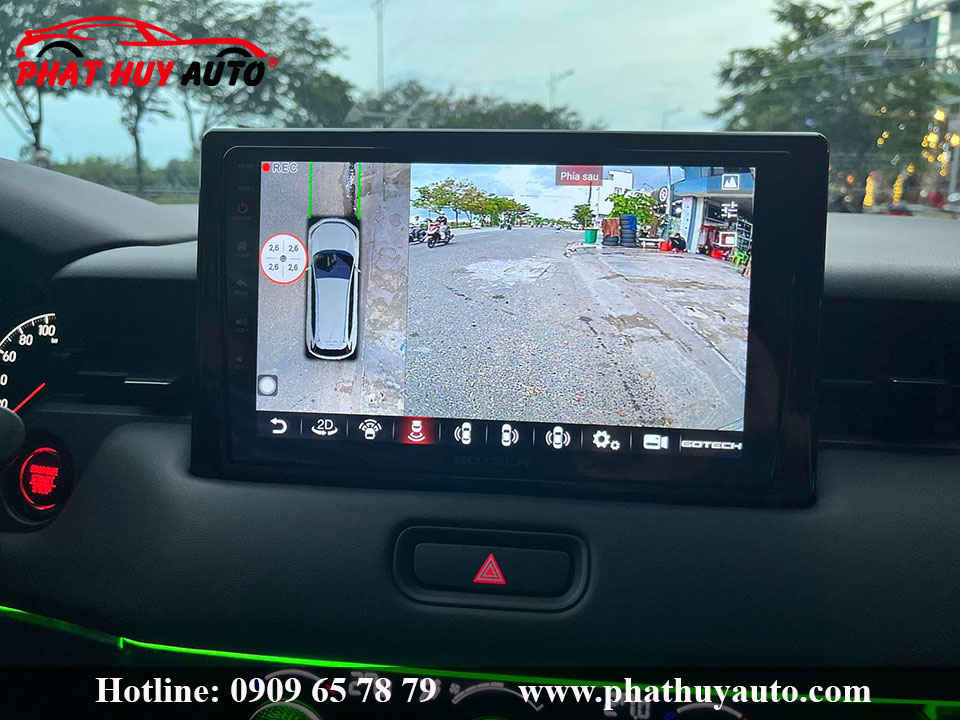 Màn hình Gotech liền camera 360 Honda HRV 2022