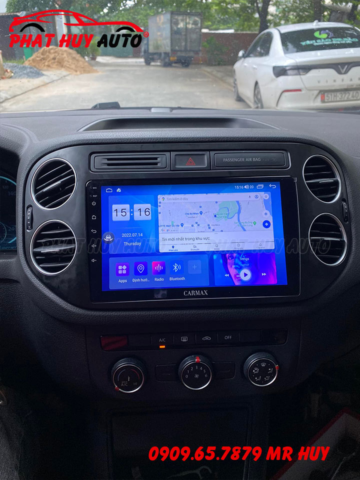 Màn hình liền camera 360 xe Tiguan