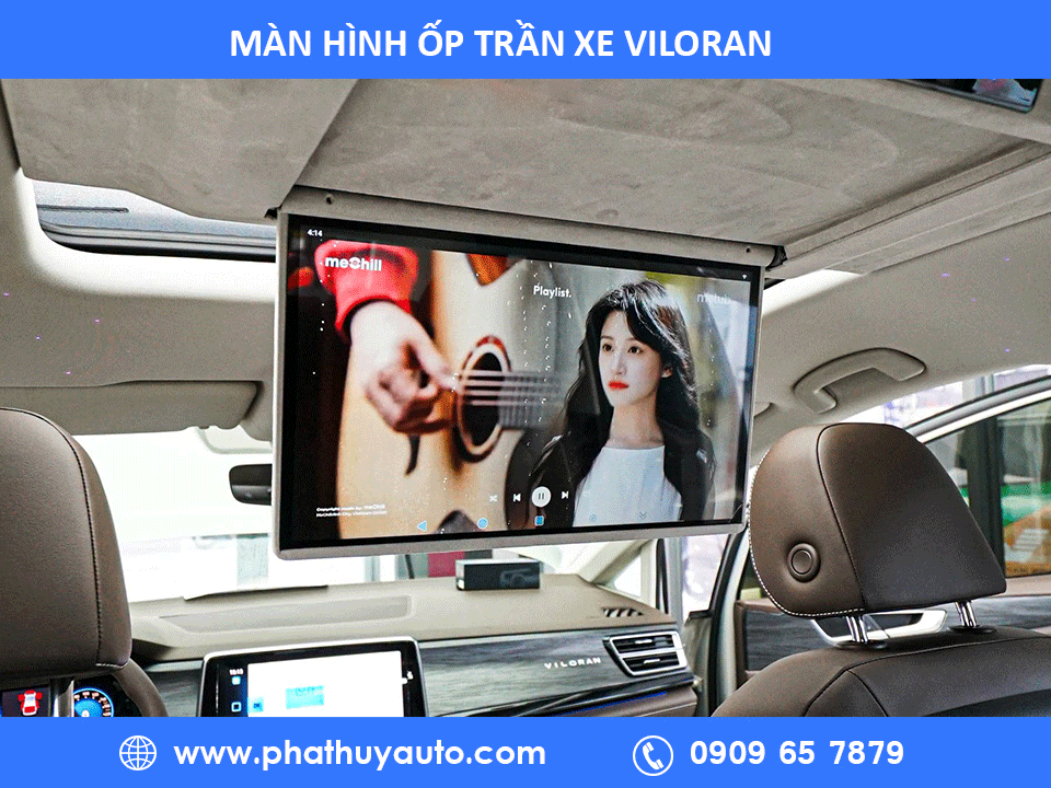Màn hình ốp trần xe Viloran