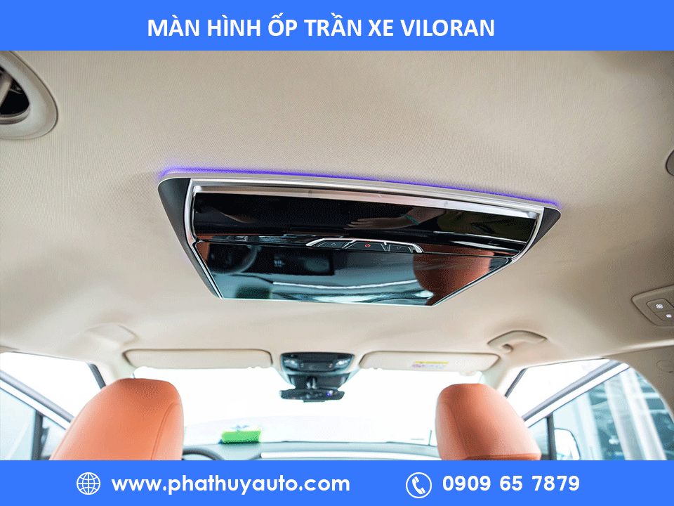 Màn hình ốp trần xe Viloran