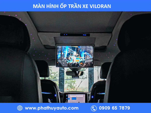 Màn hình ốp trần xe Viloran