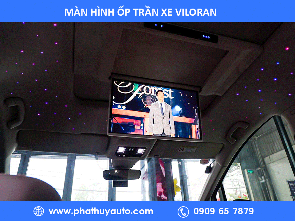 Màn hình ốp trần xe Viloran