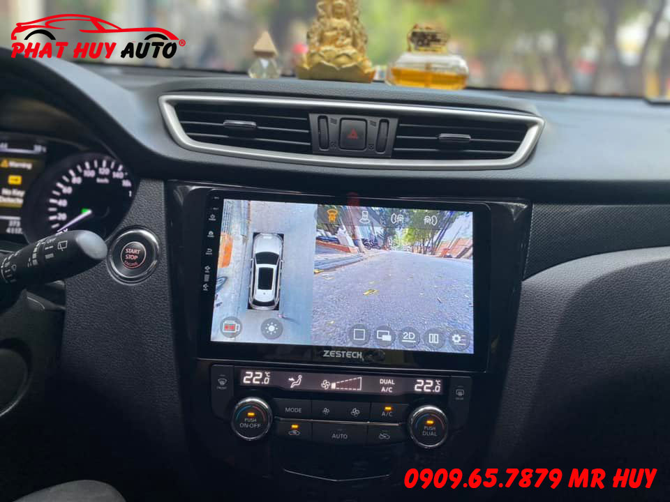 Màn Hình Zestech Liền Camera 360 Nissan Xtrail