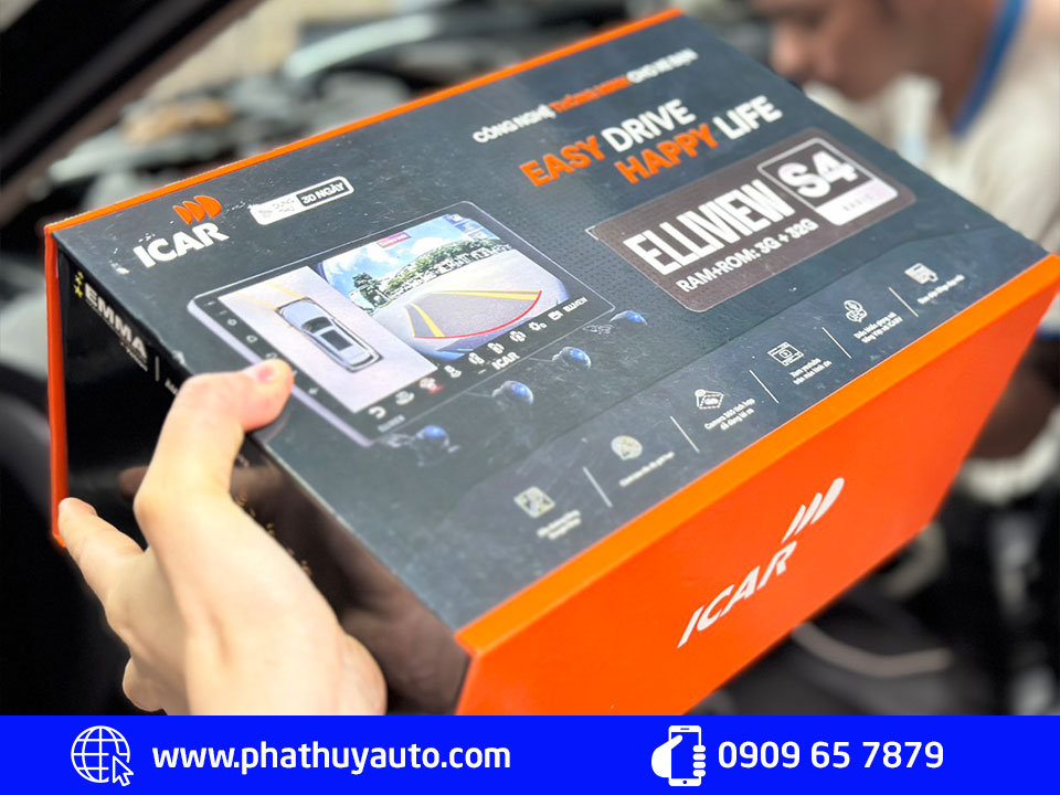 Nisan X-Trail lắp Màn hình Android Elliview S4 Basic