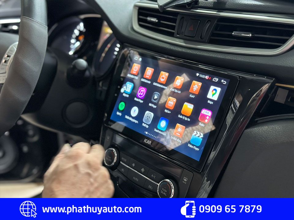Nisan X-Trail lắp Màn hình Android Elliview S4 Basic