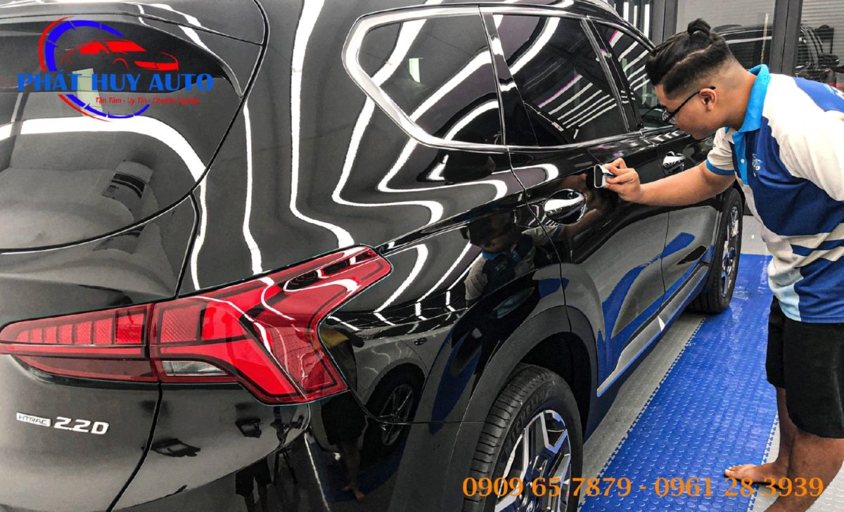 Phủ ceramic xe Hyundai Santafe 2021