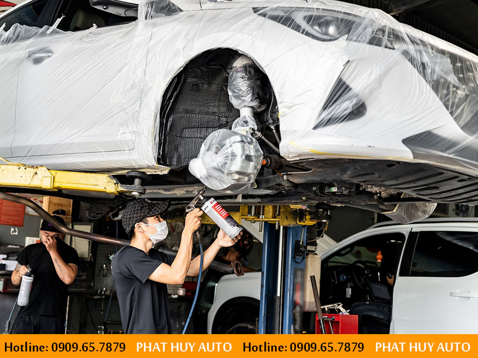 Sơn phủ gầm Hyundai Accent 2022