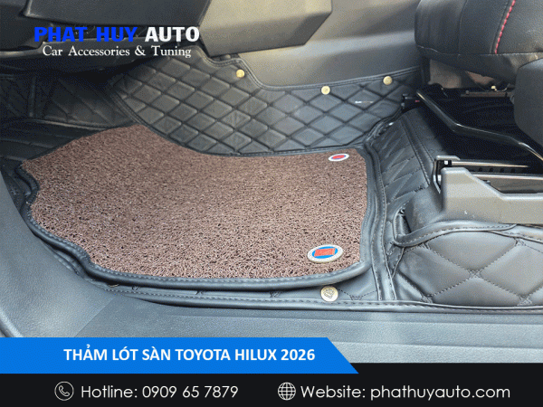Thảm lót sàn Toyota Hilux 2026