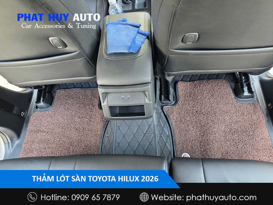 Thảm lót sàn Toyota Hilux 2026