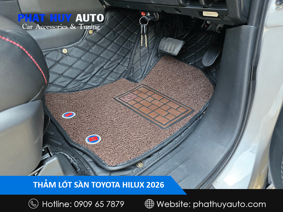 Thảm lót sàn Toyota Hilux 2026