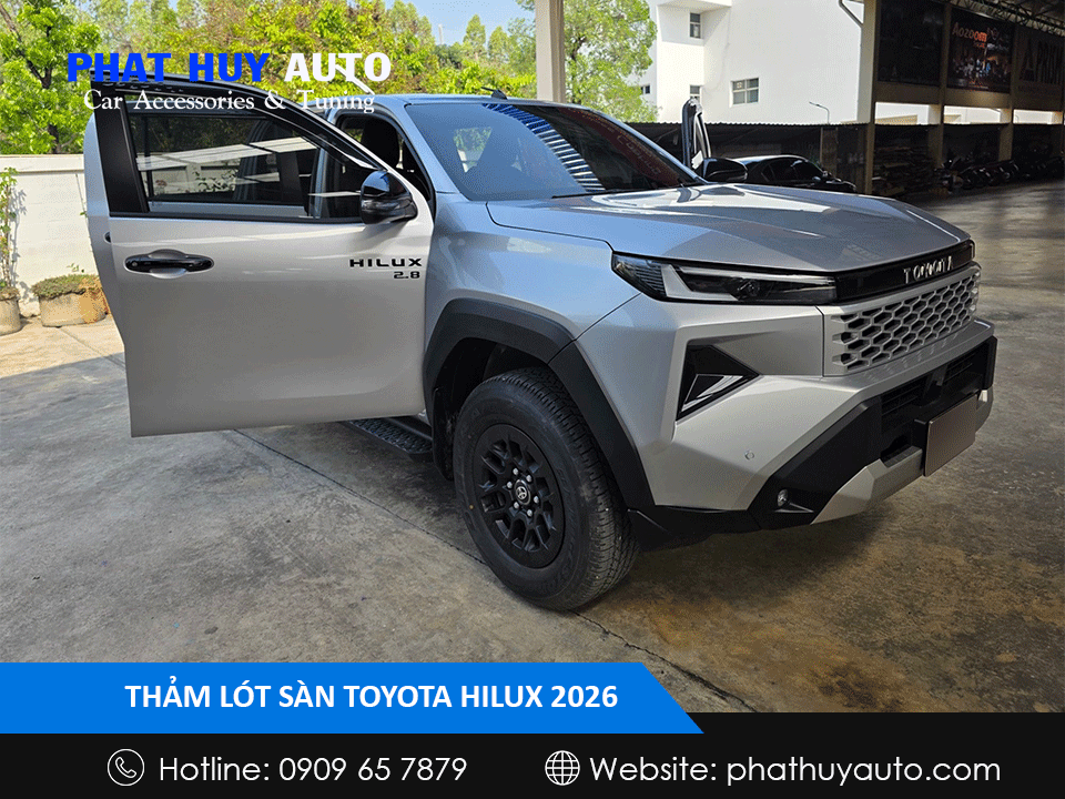 Thảm lót sàn Toyota Hilux 2026
