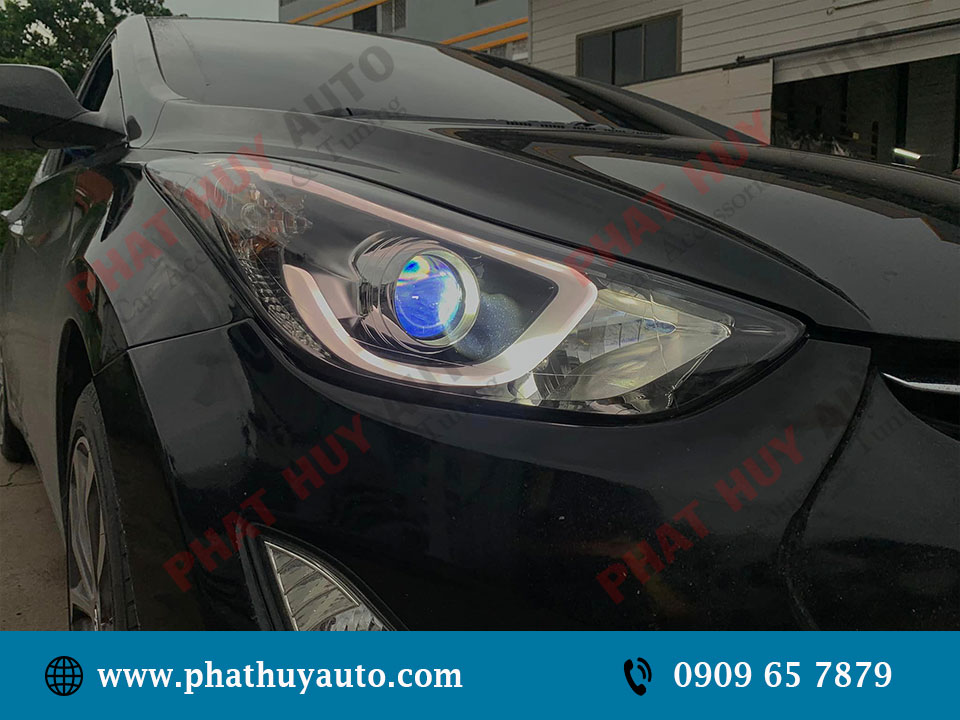 Thay bóng bi led xe Elantra 2014 - 2015