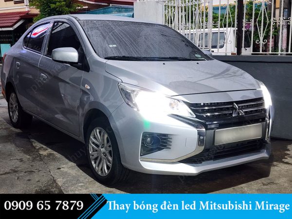 Thay bóng đèn xe Mitsubishi Mirage