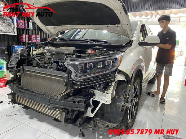 Thay cụm đèn pha CRV 2019-2020