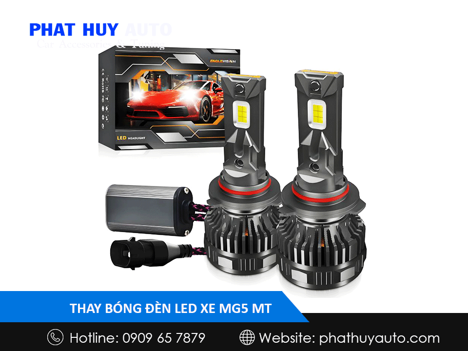 Thay đèn Led cho MG5 MT