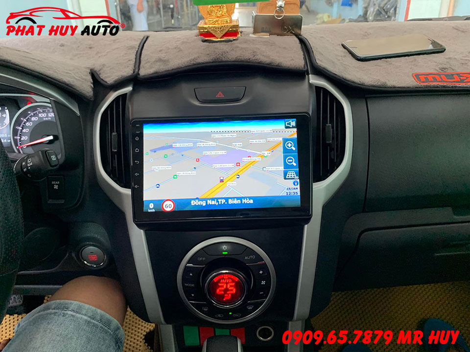 Thay màn hình android Isuzu Mux