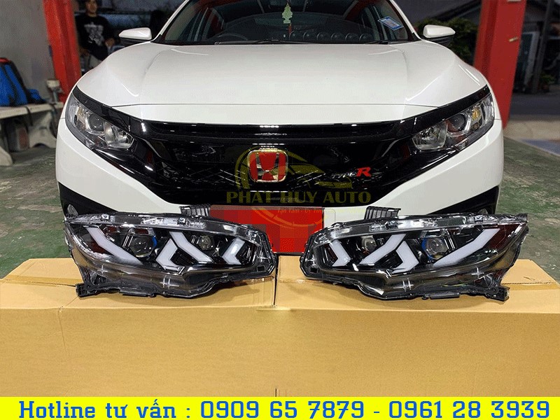 Thay Nguyên Cụm Đèn Pha Civic