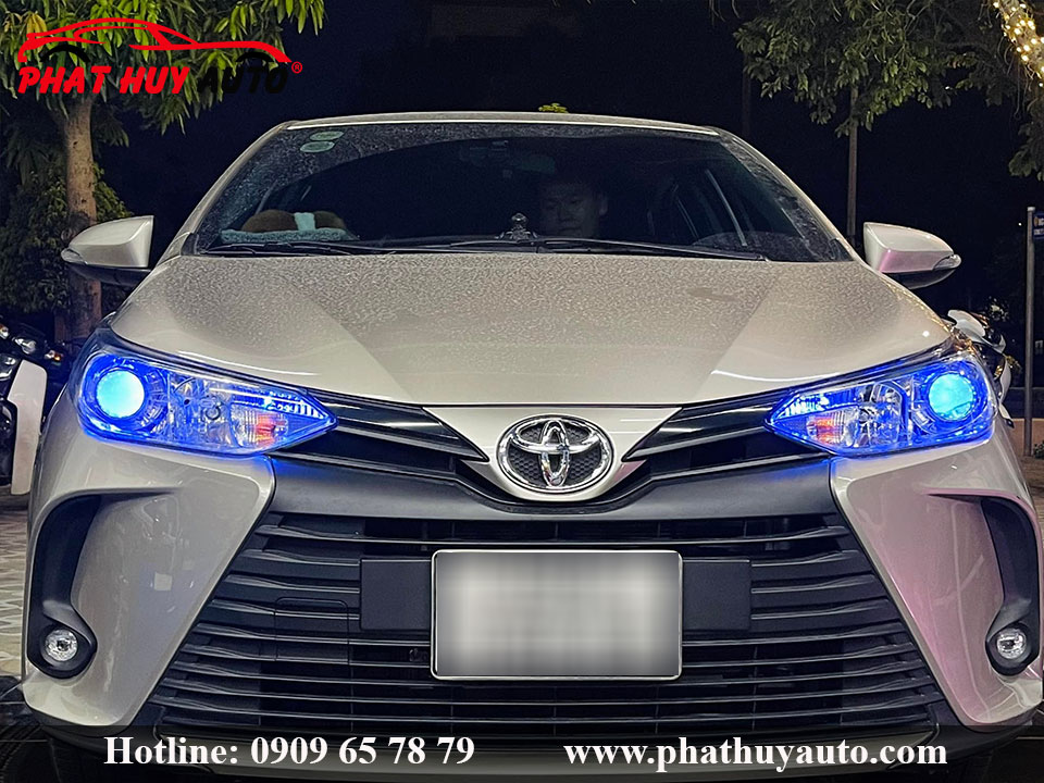 Vios 2021 độ đèn Bi Led Wolf Light
