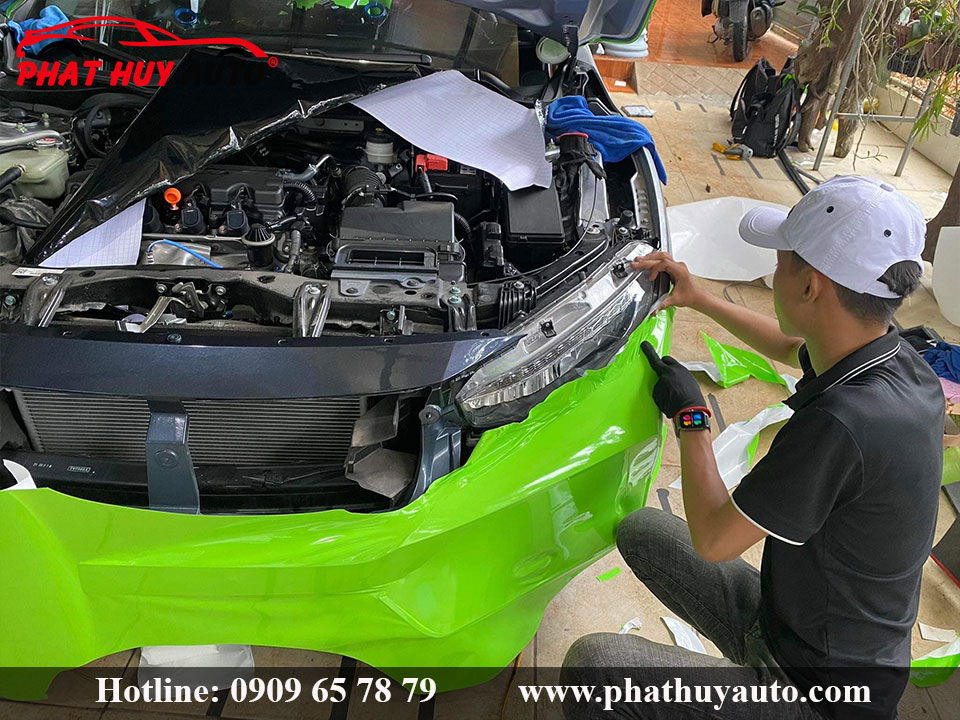 Wrap dán đổi màu Honda Civic