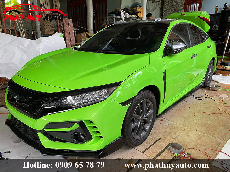 Wrap dán đổi màu Honda Civic