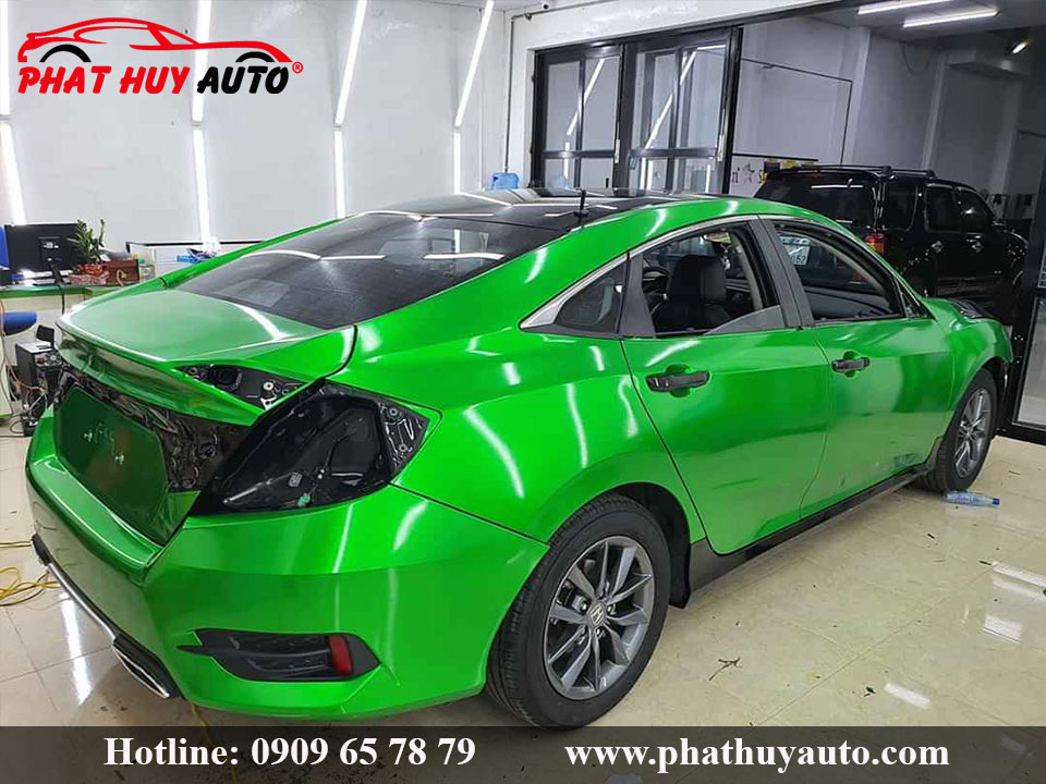 Wrap dán đổi màu Honda Civic